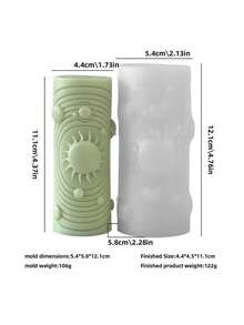 For Festival Islamic Month & DIY Crafts - Reusable Silicone Mold With Star & Crescent Moon & Sun Shapes - Asymmetric Shape Wax/Casting Resin Mold For Candles, Soap Making, For DIY Crafts - Arabic Calligraphy & Islamic Art Gift Template - White - View 15