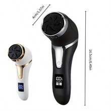 Electric Foot Grinding /Electric Foot File Callus Remover For Feet, Foot Care Tool Set, Absorbs Debris While Grinding, USB Charging, LED Digital Display, Waterproof And Easy To Clean, Replaceable Grinding Head, Professional Exfoliation / Dead Skin / Keratin / Cracked Skin,1300mAh Battery - White - View 10