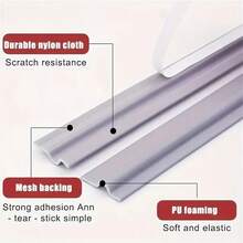 Self-Adhesive Door & Window Sealing Strip, Noise Reducing Plastic Door & Window Insulation Tape For And Home Comfort, Textured Surface Design Winter Window Insulation - Multicolor - View 6