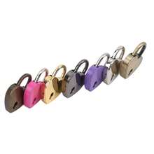 Mini Metal Heart-Shaped Padlocks With Keys, 1 Inch X 1.18 Inch, Secure Jewelry Storage Box Diary Book Locks, No Power Required - Multicolor - View 2