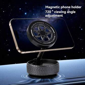 New Magnetic Car Phone Holder, Desk & Dashboard Mount, Universal Vacuum Suction, Multi-Function Navigation Bracket