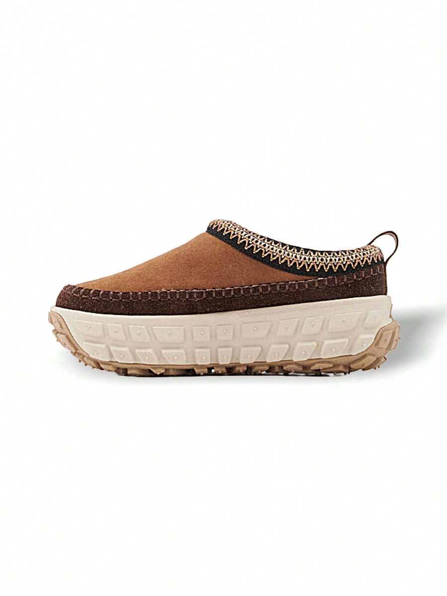 UGG Giày thể thao nữ Venture Daze Ấm áp Thoáng khí Thấm hút mồ hôi Đa năng Dễ vệ sinh Logo Trơn Ngoài trời Hàng ngày Đi học Màu hạt dẻ/Trắng kem 1155650-CTC - hạt dẻ/trắng ngà - Xem 1