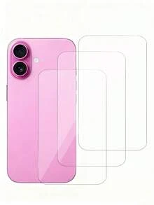 3片裝玻璃後蓋螢幕保護貼，適用於 iPhone 16 6.1 吋 [9H 硬度] - 高畫質強化玻璃後蓋，防刮、易安裝、晶瑩剔透，兼容 16 Pro Max 16 Pro 18 Pro 18 Pro Max 16 Plus 15 Pro Max 15 15 Pro 15 Plus 14 Pro Max 14 Pro 14 14 Plus 13 Pro Max 13 13 Pro 12 11 XR - 無色 - 查看 32