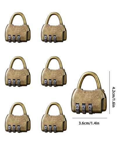 Vintage American 3-Digit Combination Lock Box, Secure Password Lock Box, Customizable Password, Home Lock, Padlock