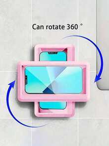 1 Giá đỡ điện thoại chống nước xoay 360°, thân thiện với màn hình cảm ứng, thích hợp để gắn tường trong phòng tắm và nhà bếp, có thể dùng để xem phim, nghe nhạc, lướt mạng xã hội và các hoạt động khác trên điện thoại, rảnh tay. - Nhiều màu - Xem 8