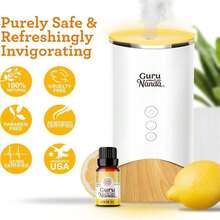 GuruNanda Lemon Essential Oil - 100% Pure, Natural, Undiluted Aromatherapy Oil For Diffusers, Massage &Amp; DIY Recipes - Fresh Citrus Scent (2x0.5 Fl Oz) - MàuE - Xem 5