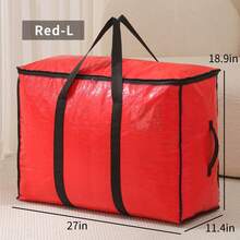 New Large Capacity Storage Bag, Waterproof Moisture-Proof Woven Storage Box For Clothes, Bedding, Sorting,Storage Organizer,Travel Essential - Multicolor - View 13