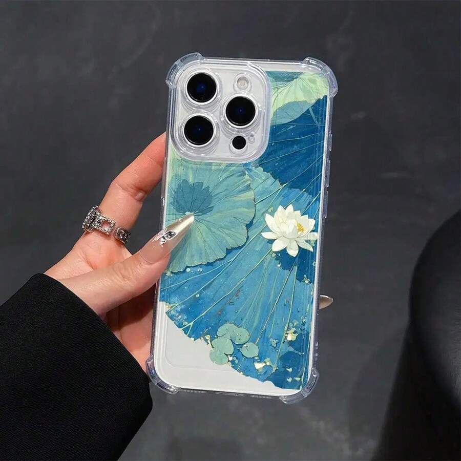 Design A Transparent Phone Case Suitable For  Ranging From 5 To 15, Including Various Pro And Max Versions. It Features Shockproof Corners And Is A Gift Idea For Valentine'S Day Or Birthdays, Symbolizing The Blooming Of A And Provi - 混合色1 - チェックする 1