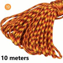 10/100m/Pc Fluorescent Color Camouflage 7-Strand Paracord, Suitable For Outdoor Multipurpose Emergency Survival Rope, Parachute Cord, Bracelet Woven, Camping, Laundry Line, Pet Leash, Durable DIY Rope - 10 Meters - View 55