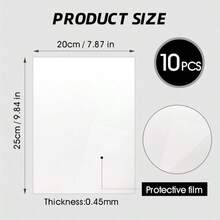 10 Pcs Sublimation Photo Blanks 8x10 Inch Metal Sublimation Sign Blanks Aluminum Sublimation Blank DIY Photo Sign Wall Frame Poster For Living Room Bedroom White (Thickness 0.45mm) - 削木頭 - 查看 2