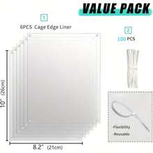A Small Pet Cage Transparent Protective Plate Set To Prevent Urine Leakage From Rabbits And Guinea Pigs, Suitable For Small Animals, Etc
