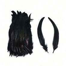 25-30cm 10-12" 10PCS Carnival Headpiece Plumes - Long Feathers For Mask Headband Rave Party - Multicolor - View 14