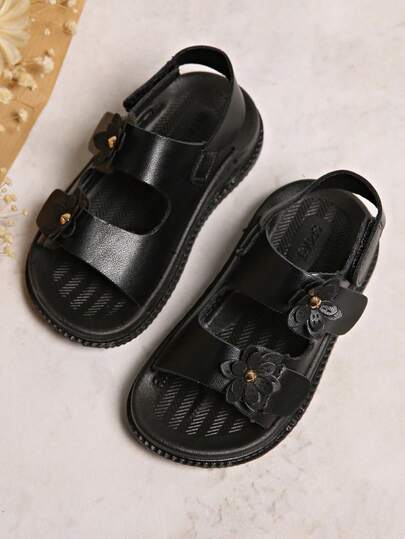 Toddler Girls' Shoes, Summer 2025 New Korean Version, Infant/Toddler Girls' Soft Bottom Sandals, Versatile Princess Shoes