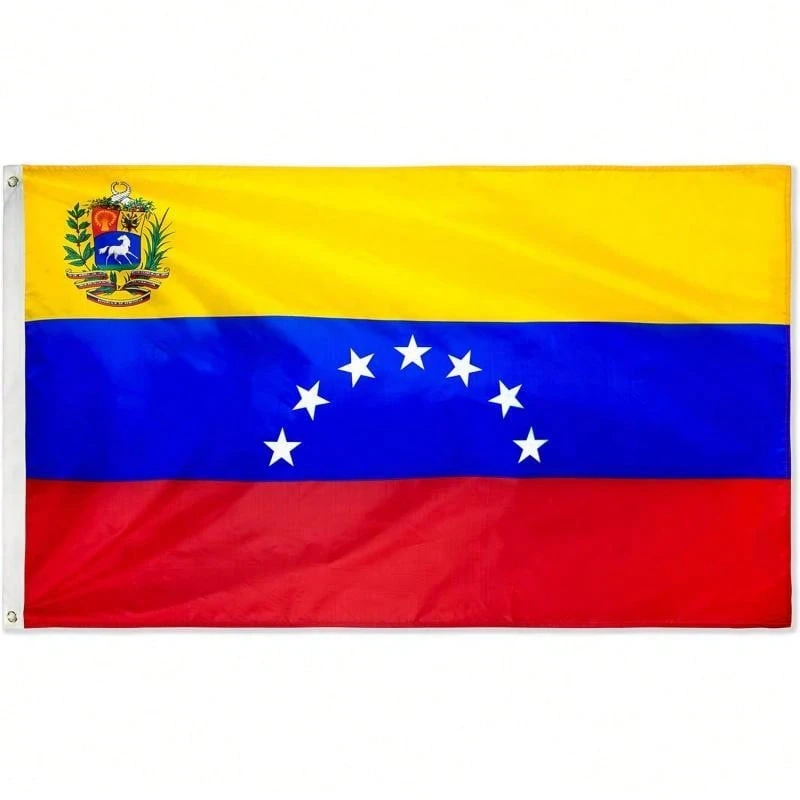 DANF 7 Stars Flag 3ftx5ft Bolivarian Republic Of Flags Polyester 3 X 5 Ft House Decor - Phong cách hình ảnh chính - Xem 1