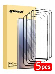 Bộ 5 miếng dán màn hình cường lực tương thích với điện thoại , phủ toàn màn hình, dễ dàng lắp đặt, trong suốt như pha lê, không bọt khí, chống trầy xước và vỡ, thích hợp làm quà sinh nhật/cho gia đình/bạn bè/người yêu, bảo vệ màn hình điện thoại thiết yếu, sử dụng hàng ngày, tại văn phòng, nhà. Miếng dán màn hình điện thoại chống nước, chống sốc, chống rơi, chống trầy xước. - Trong sáng - Xem 25
