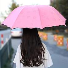 AB/T 1件[可折疊手動便攜傘]便攜可折疊手動傘，晴雨兩用，可愛時尚傘 - 多色 - 查看 7