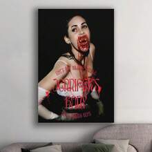 Framed  Jennifer's Body Canvas Poster Wall Art Decor Print Picture Paintings Applies To Personal Bedroom Creative Studio Designer Workspace Vintage-Style Coffee Shop Independe - Đóng khung - Xem 3