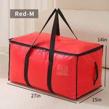 New Large Capacity Storage Bag, Waterproof Moisture-Proof Woven Storage Box For Clothes, Bedding, Sorting,Storage Organizer,Travel Essential - Multicolor - View 11