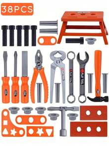 1 套 42 件儿童工具箱套件 / 38 件儿童工具套件（袋装） - 橘色 - 查看 13