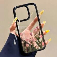 2026 Hot,Pink Lily Flower Phone Case For  16 Pro Case  15 13 11 12 14 Pro Max Acrylic Shockproof Clear Flowers Pattern Cover.Christmas Accessories. Santa Claus Mobile Phone Case Starry Sky Phone Case  17  14 Cases Gifts For Men - 透明 MM52 - 查看 4