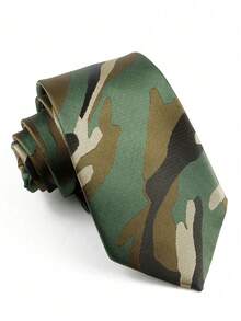 1 条男士休闲时尚圣诞领带——适合节日派对、圣诞礼物 - 彩色 - 查看 9