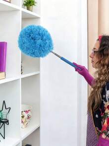 Extendable Microfiber Ceiling Fan Duster, 13 To 31.5 Inches Adjustable, Washable, Suitable For High Ceilings, Furniture And Car Cleaning, Multi-Functional Dusting Cleaning Tool, Easy To Clean Home Supplies - Multicolor - View 5