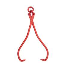 Heavy Duty Log Lifting Tongs Log Grapple For Tractor ATV Or Skidder Lumber Skidding Tongs Timber Claw Hook Grapple Timber Claw Logging Grabber - Red - View 7