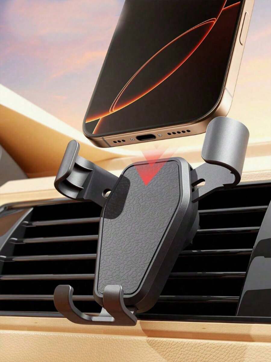 1 Giá đỡ điện thoại đa chức năng gắn khe gió điều hòa ô tô/Giá đỡ điện thoại định vị ô tô, tương thích với iPhone, điện thoại Android, quà tặng sinh nhật, gia đình, bạn bè, quà tặng mùa đông, phụ kiện lái xe ô tô, giá đỡ điện thoại ô tô chịu tải trọng lớn. - màu đen - Xem 1