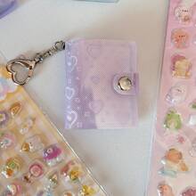 Transparent Color 2-Inch PVC Sleeve ID Photo Album With Changing Heart-Shaped Mini Storage For Stickers - Multicolor - View 14