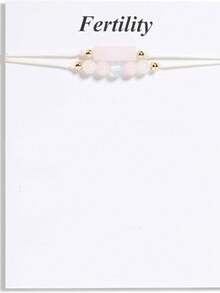 1pc Healthy Pregnancy Gift, Moonstone Bracelet, Hope Bracelet For Women, First Time Mom Gifts, Spiritual Bracelet, Mother's Day Gift Jewelry,Gifts Jewelry Gift Boxes And Cards As Gifts - Multicolor - View 12