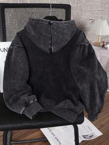 Áo sweatshirt nữ Es Trus Cotton, kiểu dáng thường ngày thu đông, họa tiết Medusa, phong cách đường phố cổ điển Hàn Quốc, thoải mái, dễ phối đồ, phong cách Y2K Punk, dáng ôm, màu đen bạc. - màu đen - Xem 3