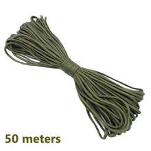 10/100米/包迷彩七股伞绳，多用途户外露营应急求生绳，适用于帐篷、捆绑、登山、手链编织、牵引绳、晾衣绳、DIY绳 - 彩色 - 查看 91