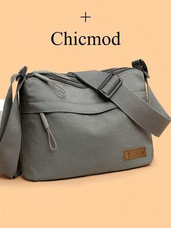 1 st vattentät axelväska, 1 st unisex casual nylon axelväska med justerbar rem, vattentät dragkedja, enaxlad axelväska med flera fickor, enfärgad, polyesterfoder, lämplig för shopping, plånbok, handväska, unga kvinnor, universitetsstudenter, nygifta, kontorsdamer. Perfekt för kontor, universitet, arbete, affärer, pendling, utomhusaktiviteter, resor och vandring