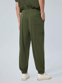 男士医用工作裤，舒适百搭，纯色简约多口袋设计，适用于工作、牙科、医疗保健、宠物医院、实验室等场所，亦可作为男士制服或医用制服穿着。