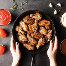 Set Of 3 Cast Iron Non Stick Skillet Griddle Cooking Pan Pre-Seasoned Frying Pan - Black - View 8