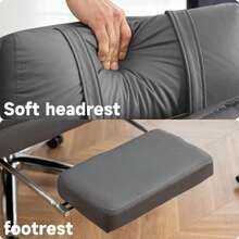 Home Office Chairs - Dark Gray + Fabric - View 4