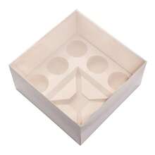 1/5 Packs Bento Box, Cupcake And Cake Box, 5 Cupcake Cavities And 1 Cake Slot, With Clear Lid ,Cupcake Cake Baking Supply Box, Treats, Donuts And More - Multicolor - View 13