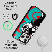 P-Persona 5 Anime Phone Case Compatible With  16 15 14 13 12 11 Pro Max Plus Mini New Magsafe Mirror Wireless Magnetic Cover Compatible With  17 Pro Case,  17 Pro Max Case,  17 Case,  16 Pro Case - Z3 - Xem 5