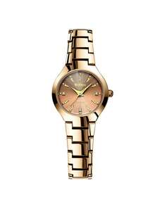 BIDEN ساعة نسائية 1 قطعة، كاجوال وأعمال، ساعة كوارتز نسائية كلاسيكية، مقاومة للماء في الحياة اليومية، تأتي مع أداة لقطع السوار