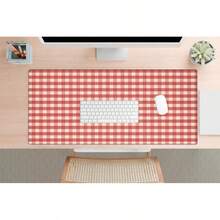 Red Gingham XMouse Pad Vintage Checkered Desk Mat Cute Cottagecore Aesthetic Desk Accessory For Home Office Gift For Her Or Students - 1 - Xem 6
