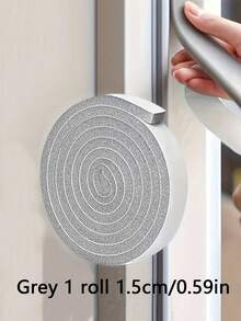 1/2/3Rolls Door Window Sealing Strips Self-Adhesive Insulation Foam Tape Sponge Door Gap Soundproof And Dustproof Windproof Plastic Steel Window Self Adhesive Type Sound-Proof Door Window Foam Noise Insulation Excluder - Multicolor - View 10