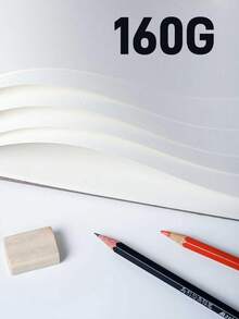 1pc Thickened Sketchbook Watercolor Pad Drawing Book Top Spiral Bound Sketch Pad 24-Sheets Per Book (78lb/160gsm) A3/A4/A5 Thickened Acid Free Art Sketchbook Art Student Artistic Drawing Painting Writing Paper For Adults Beginners Artists Blank Drawing Book Hand-Colored Lead Drawing Paper Smooth Surface Suitable For Sketching And Painting Creation Back To School Mother's Day Mom's Gift Back To School School Supplies School Supplies Procurement - Multicolor - View 2