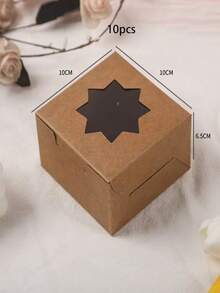 15pcs/10pcs/5pcs Rectangular White Kraft Paper Boxes, 3.94*3.94*2.56in, Handmade Soap Packaging Boxes, Folding Small Jewelry Gift Boxes, Party Favor Boxes - Multicolor - View 19