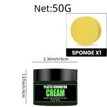 Cera de Polimento Universal para Couro e Plástico - Creme Recondicionador Automotivo para Cuidados com Couro/Plástico/Borracha - A - Visão 11