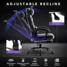 Gaming Chairs - Black - View 3