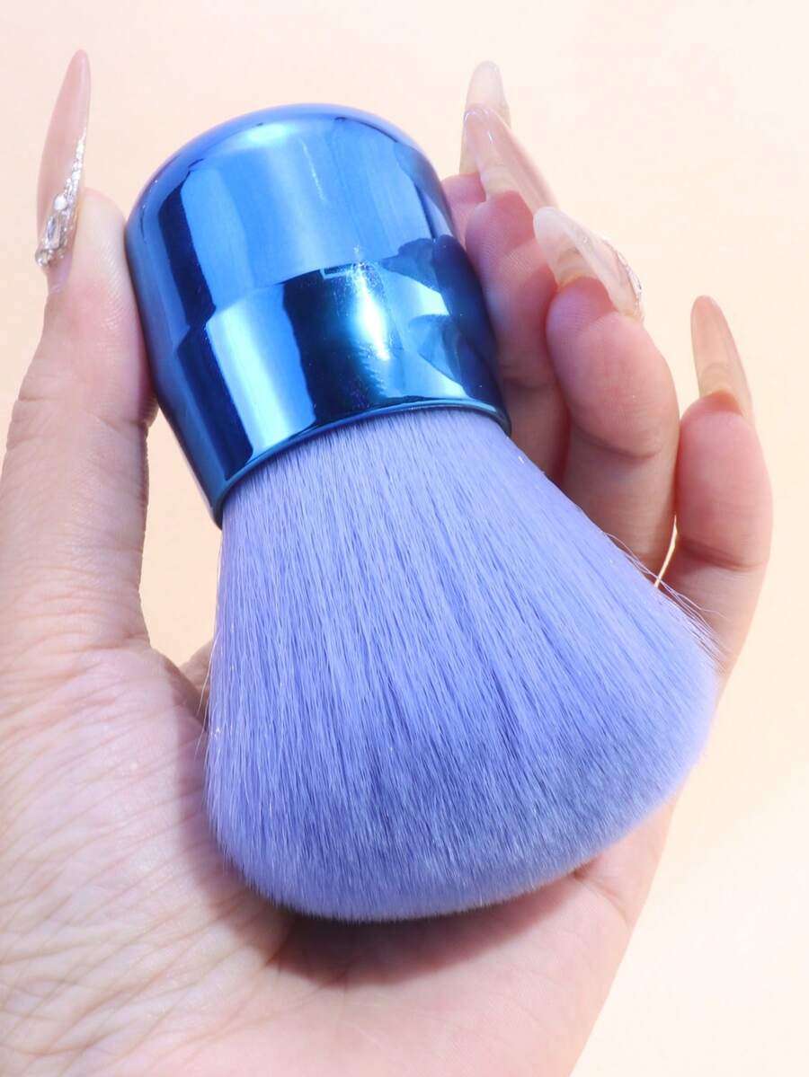 1pc Extra Large Face Powder Brush, Makeup Brush For Nail Powder, Blush Brush, Multi-Functional Makeup Brush, Soft Hair Beauty Tool Brush - Multicolor - View 1