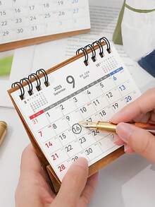 2026新款简约双线圈翻页桌面日历备忘录记事本办公用品2025-2026计划本 - 單件 - 查看 7