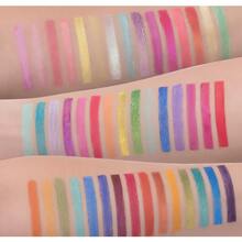 beauty glazed 45色眼影盘，彩虹哑光和珠光眼影套装，亮泽蜜粉，舞台妆 - 彩色 - 查看 5