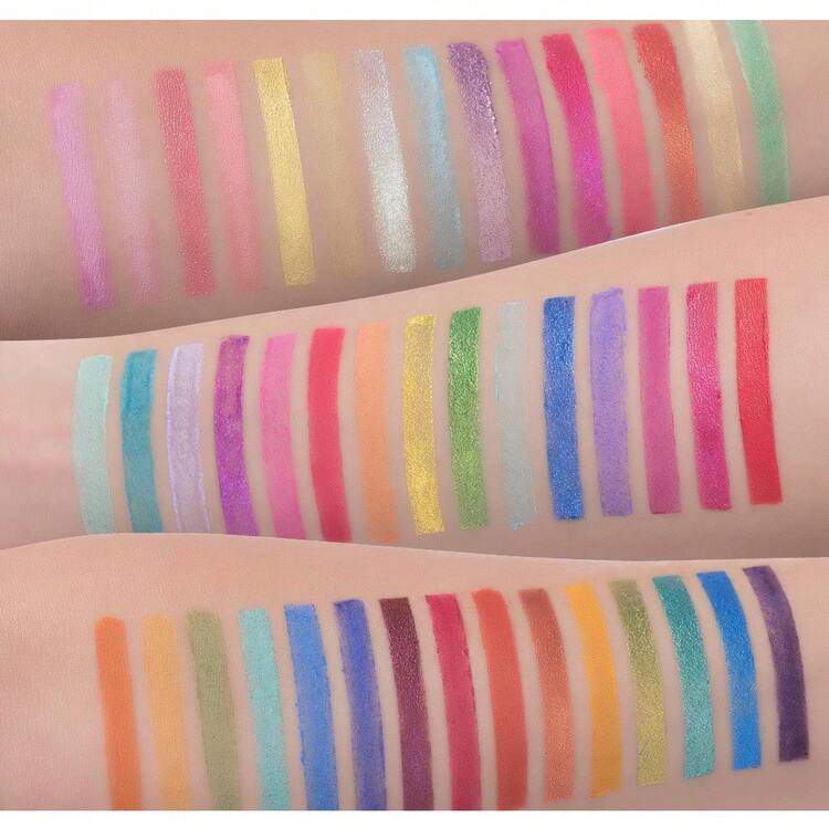 beauty glazed Bảng phấn mắt 45 màu, Bộ phấn mắt lì và nhũ cầu vồng, Phấn phủ sáng mặt, Trang điểm sân khấu - Nhiều màu - Xem 5