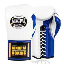 GINGPAI Adult Unisex Boxing Gloves For Martial Arts, Muay Thai, Kickboxing, Genuine Leather With Lace-Up Closure - Multicolor - View 19